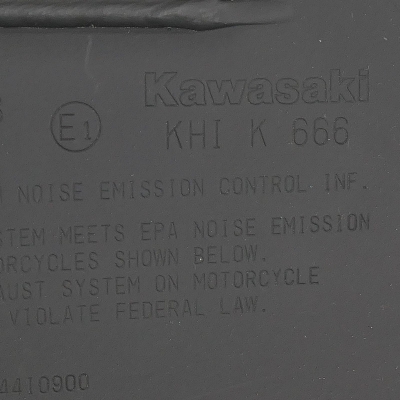 Kawasaki (Original OE) - KAWASAKI Z900 ZR900B ABS Auspuff Schalldämpfer Endtopf NEUWERTIG - Bild 5 von 6