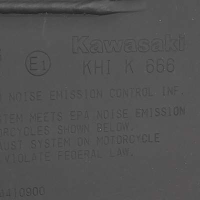 Kawasaki (Original OE) - KAWASAKI Z900 ZR900B ABS Auspuff Schalldämpfer Endtopf NEUWERTIG - Bild 5 von 6