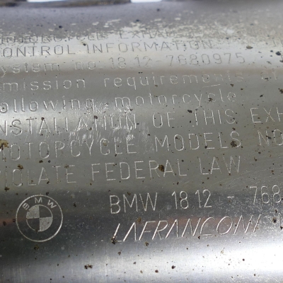 BMW (Original OE) - BMW F650 F650GS E650G Auspuff Schalldämpfer Endtopf rechts nur 11832km - Bild 6 von 7