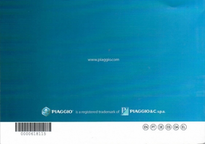 Piaggio (Original OE) - PIAGGIO ZIP 50 ZIP50 2T 2009-2015 Fahrerhandbuch Bedienungsanleitung Buch - Bild 2 von 2