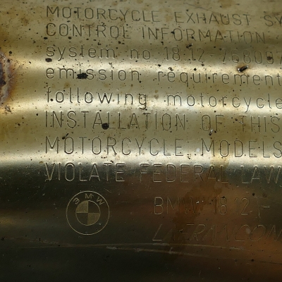BMW (Original OE) - BMW F650 F650GS E650G Auspuff Schalldämpfer Endtopf rechts nur 18112km - Bild 5 von 6