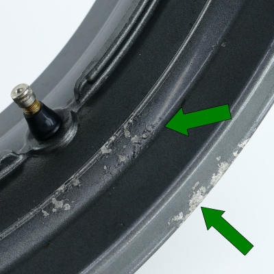 Suzuki (Original OE) - SUZUKI SV650 SV650S AV 1999-2002 Felge hinten Hinterradfelge Rad UNFALLFREI - Bild 7 von 8